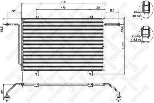 STELLOX 1045493SX Конденсатор, кондиціонер