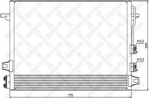 STELLOX 1045499SX Конденсатор, кондиціонер