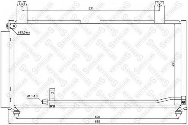 STELLOX 1045526SX Конденсатор, кондиціонер