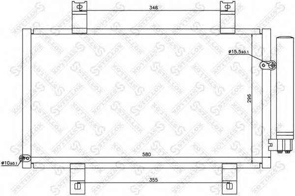 STELLOX 1045607SX Конденсатор, кондиціонер