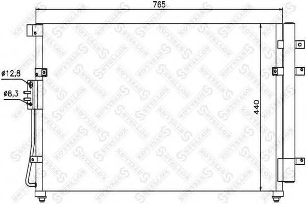 STELLOX 1045628SX Конденсатор, кондиціонер