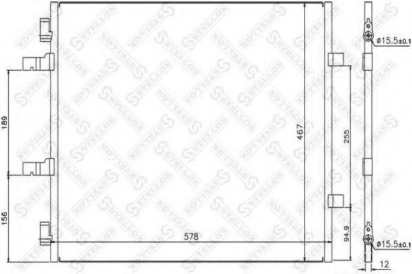 STELLOX 1045631SX Конденсатор, кондиціонер