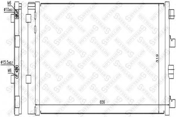 STELLOX 1045650SX Конденсатор, кондиціонер