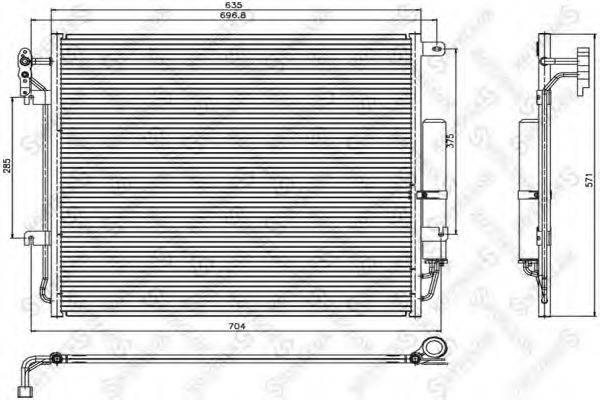 STELLOX 1045660SX Конденсатор, кондиціонер