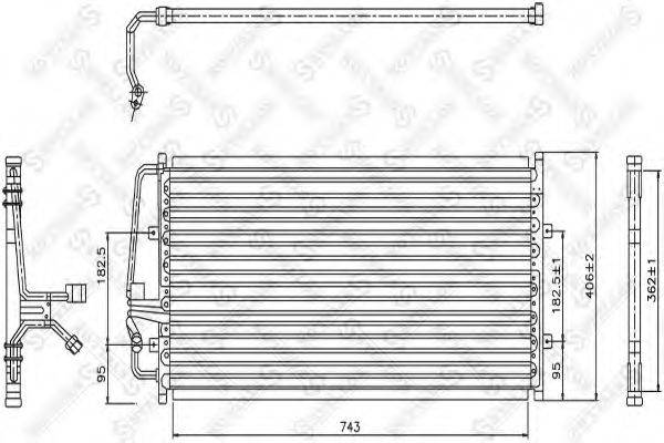 STELLOX 1045665SX Конденсатор, кондиціонер