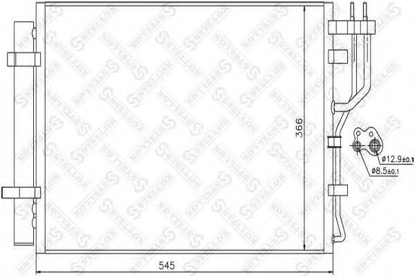 STELLOX 1045720SX Конденсатор, кондиціонер