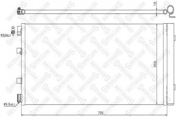 STELLOX 1045737SX Конденсатор, кондиціонер