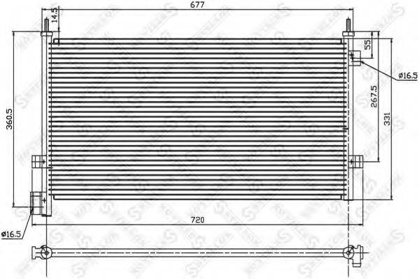 STELLOX 8728007SX Конденсатор, кондиціонер