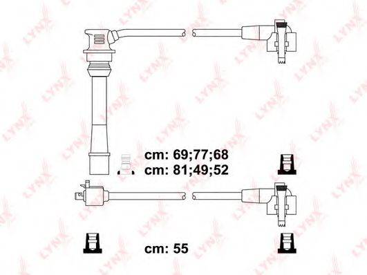 LYNXAUTO SPC7519 Комплект дротів запалювання