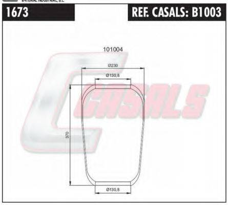 CASALS B1003 Кожух пневматичної ресори