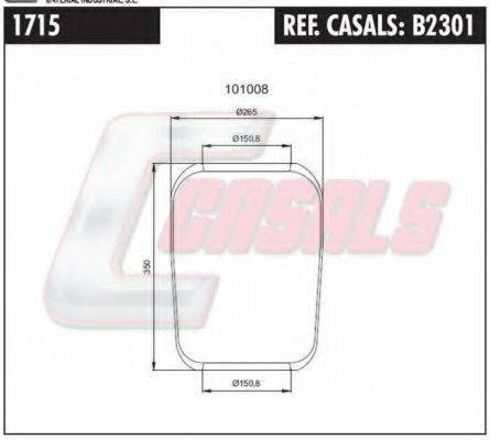 CASALS B2301 Кожух пневматичної ресори