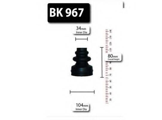 SHAFTEC BK967 Комплект пильника, приводний вал