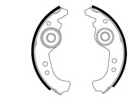 HELLA PAGID 8DB355000091 Комплект гальмівних колодок