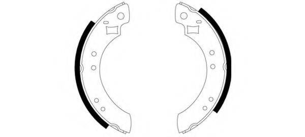 HELLA PAGID 8DB355000101 Комплект гальмівних колодок