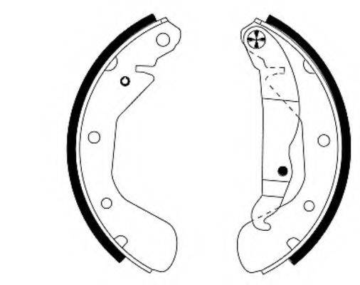 HELLA PAGID 8DB355001301 Комплект гальмівних колодок