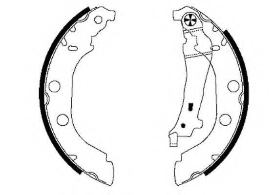 HELLA PAGID 8DB355001801 Комплект гальмівних колодок