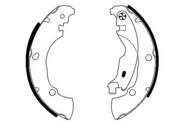 HELLA PAGID 8DB355001851 Комплект гальмівних колодок