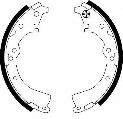 HELLA PAGID 8DB355002201 Комплект гальмівних колодок