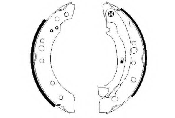 HELLA PAGID 8DB355002601 Комплект гальмівних колодок