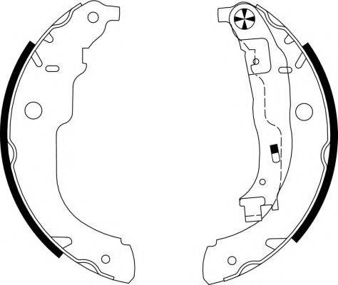 HELLA PAGID 8DB355003031 Комплект гальмівних колодок