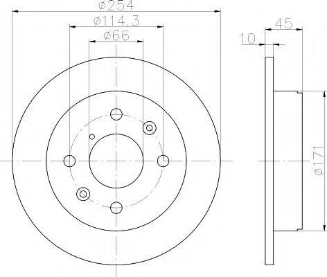 HELLA PAGID 8DD355100781 гальмівний диск