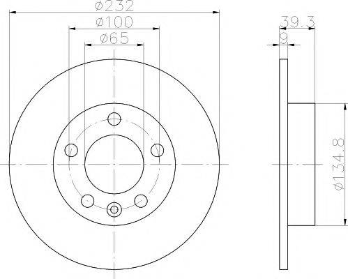 HELLA PAGID 8DD355105401 гальмівний диск