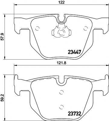 HELLA PAGID 8DB355013941 Комплект гальмівних колодок, дискове гальмо