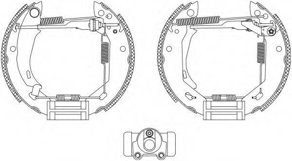 HELLA PAGID 8DB355003681 Комплект гальмівних колодок