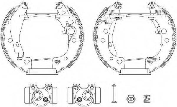 HELLA PAGID 8DB355003611 Комплект гальмівних колодок