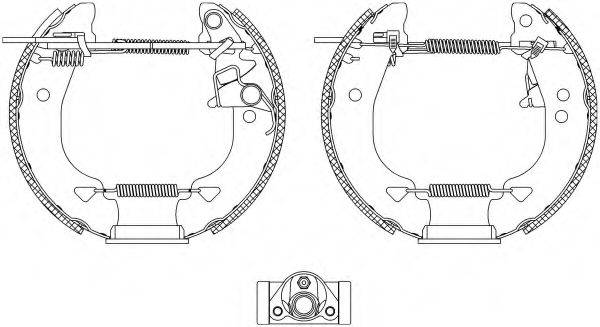 HELLA PAGID 8DB355004331 Комплект гальмівних колодок