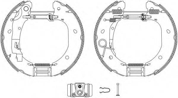 HELLA PAGID 8DB355005091 Комплект гальмівних колодок