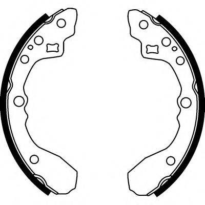 HELLA PAGID 8DB355001781 Комплект гальмівних колодок