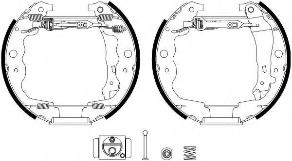 HELLA PAGID 8DB355022871 Комплект гальмівних колодок