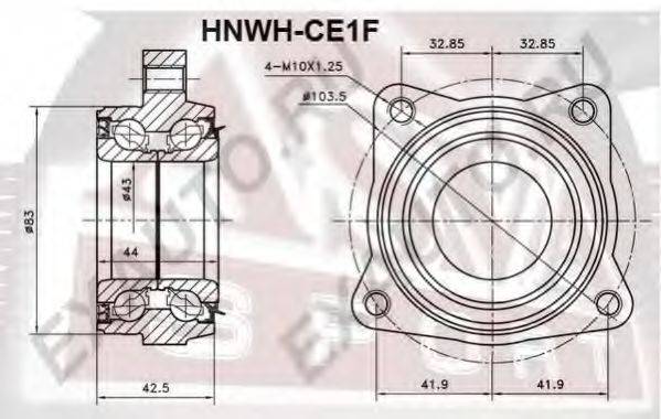 ASVA HNWHCE1F Маточина колеса