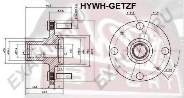 ASVA HYWHGETZF Маточина колеса