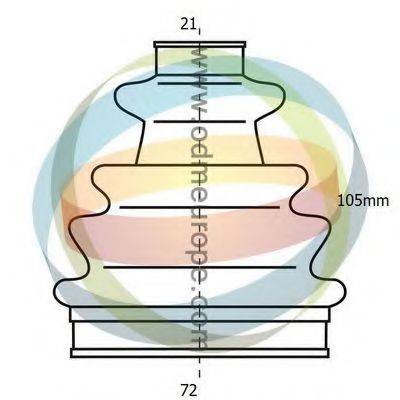 ODM-MULTIPARTS 21993079 Комплект пильника, приводний вал