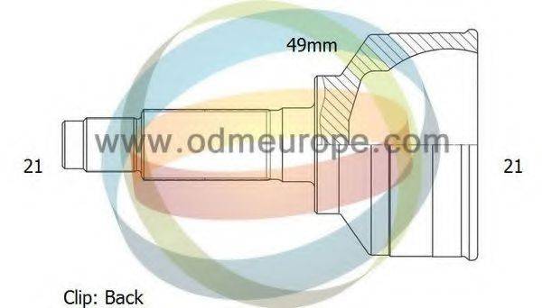 ODM-MULTIPARTS 12161314 Шарнірний комплект, приводний вал