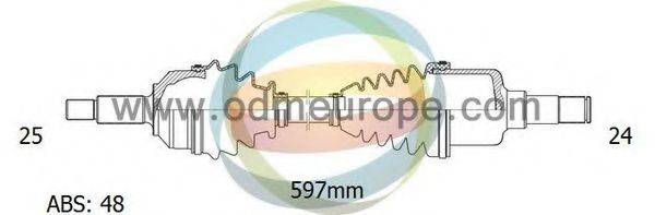 ODM-MULTIPARTS 18161503 Приводний вал