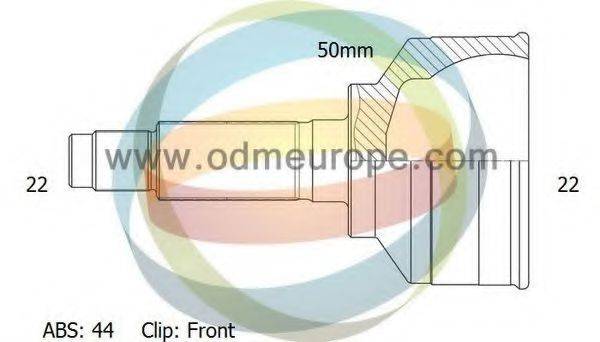 ODM-MULTIPARTS 12151664 Шарнірний комплект, приводний вал