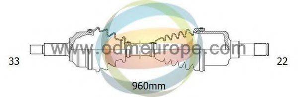 ODM-MULTIPARTS 18232040 Приводний вал