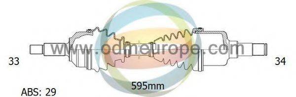 ODM-MULTIPARTS 18231061 Приводний вал