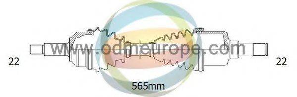 ODM-MULTIPARTS 18231030 Приводний вал