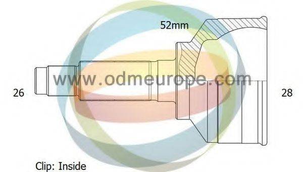 ODM-MULTIPARTS 12040857 Шарнірний комплект, приводний вал