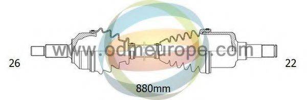 ODM-MULTIPARTS 18272290 Приводний вал