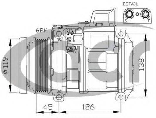 ACR 134427 Компресор, кондиціонер