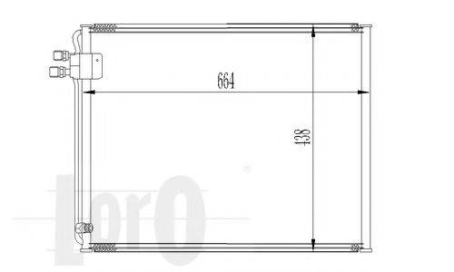 LORO 0540160011 Конденсатор, кондиціонер