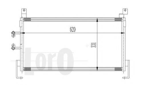 LORO 0080160001 Конденсатор, кондиціонер