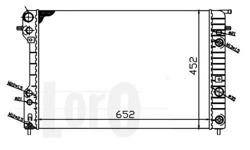 LORO 0370170056 Радіатор, охолодження двигуна