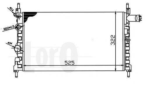 LORO 0370170060 Радіатор, охолодження двигуна