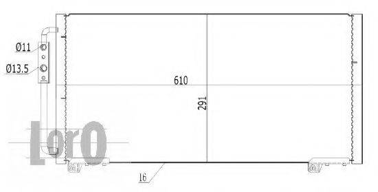 LORO 0180160026 Конденсатор, кондиціонер